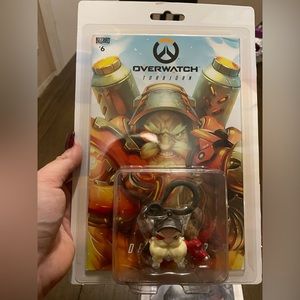 Overwatch Torbjorn Action Figure and Comic Book #6 NWT